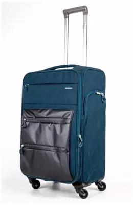 Умный чемодан Impreza, Tyvek (нетканое полотно), текстиль, ребра жесткости, увеличение объема, опорные ножки на боковой стенке, водонепроницаемый