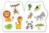 Буква-Ленд набор формовых раскрасок с наклейками Озорные зверята №2, 4 шт