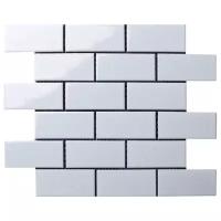 Плитка мозаика керамическая Staro 29,4х28,8х0,6 Homework Brick, глянцевая белая 10 шт