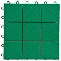 Садовое напольное покрытие «Модуль» (упаковка 1 м², размер 30×30 см, зелёное)