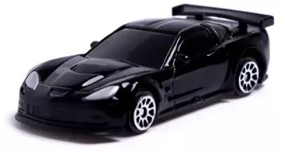 Легковой автомобиль Автоград Chevrolet Corvette C6-R, 3098592/7152989 1:64, 7 см, черный