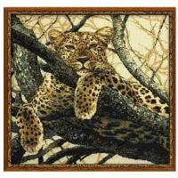 риолис набор для вышивания крестом леопард 60 х 60 (937)