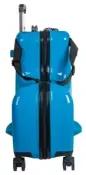Чемодан детский легкий из ABS пластика FUSION 40 литров / Чемодан - каталка самокат пластиковый с выдвижной ручкой и вращением колес