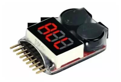 Бортовой тестер-индикатор напряжения Li-Po 1-6S Lipo Battery Voltage tester
