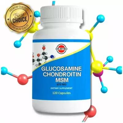Глюкозамин Хондроитин МСМ, 120 капсул, 570 мг. Комплекс для суставов и хрящей