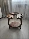 Винный столик из дерева - дуба со съемной менажницей
