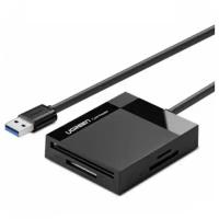 Карт-ридер UGREEN CR125 30333_ USB 3.0 All-in-One, 50см, цвет: серый